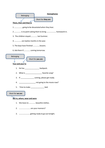 Homophones