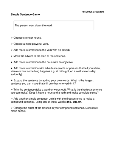 Sentence Consequence