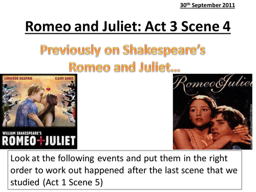 Romeo and Juliet Act 3 Scene 4