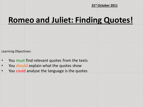 WJEC Drama Poetry Controlled Assessment Prep