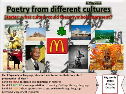 Unseen Poetry Different Cultures Lesson