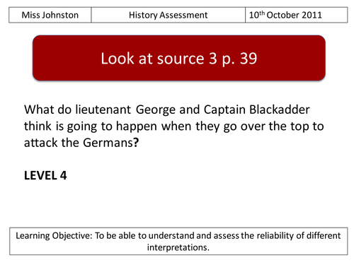 Lesson 7 - Blackadder Goes Forth