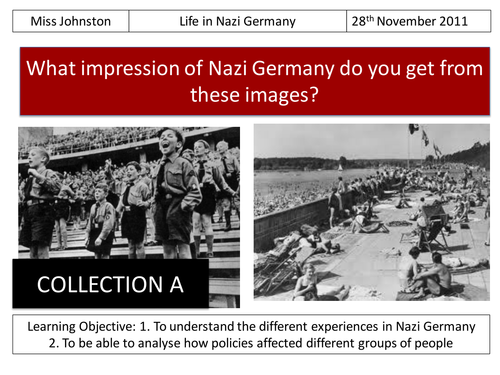 Lesson 12 - Life in Nazi Germany