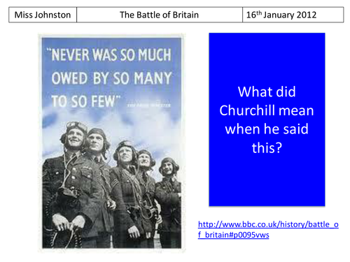 Lesson 16 - Battle of Britain