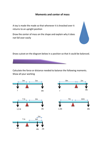 center of mass homework