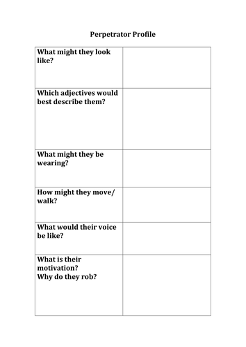 Lesson 7 - Narrative Writing - The robbery