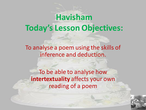 Havisham - Full lesson PP Judged Outstanding