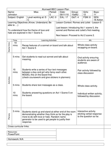 Romeo & Juliet: Shakespeare's Love Language