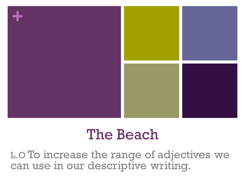 The Beach - Writing to Describe