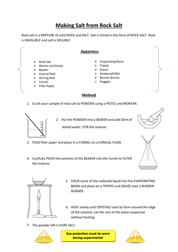 Extracting Salt from Rock Salt by BelleVie - Teaching 