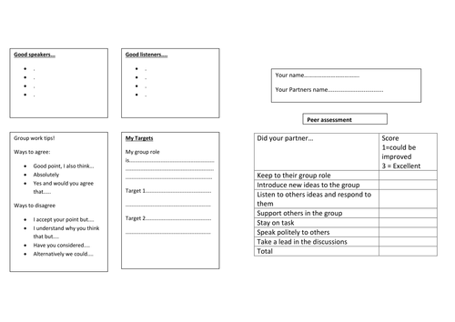 Kensuke's kingdom S&L peer assessment
