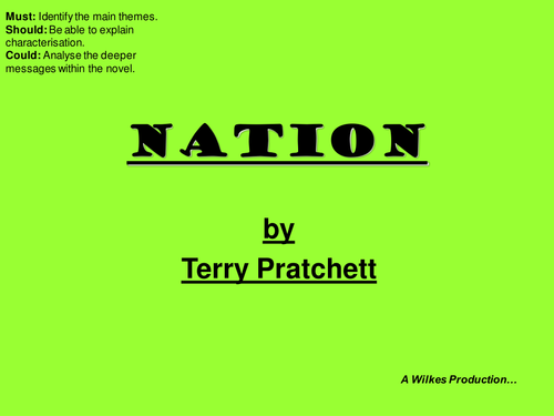 Nation Terry Pratchett Intro Lesson