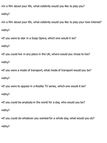 Media Studies Starter Activity Intro To Media