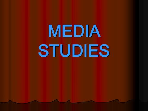 Options Presenttation Media Studies GCSE