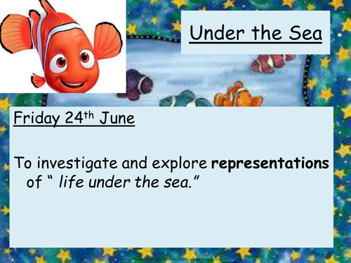 Under The Sea - Full lesson PP For Writing