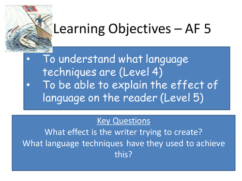Kensuke's Kingdom - using language