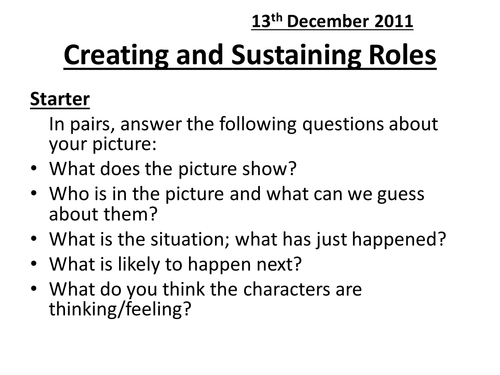 Non-verbal Techniques and Mark Scheme