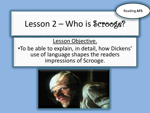 Christmas Carol Lesson PP Who Is Scrooge