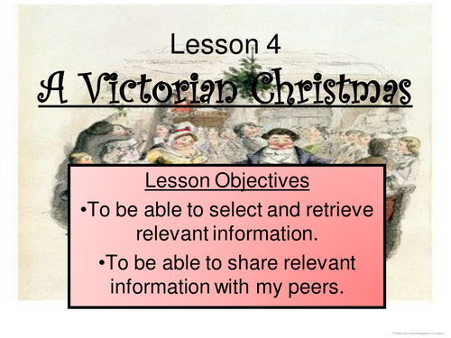 Christmas Carol Lesson PP market place Lesson