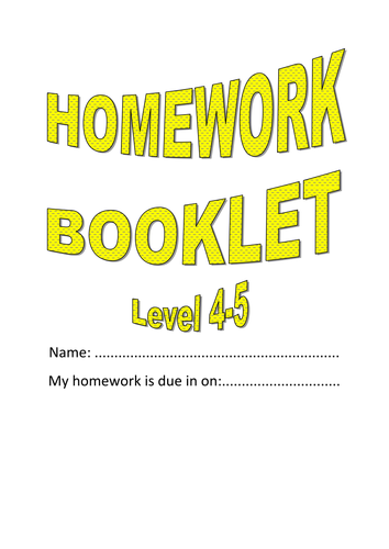 year 7 homework booklet