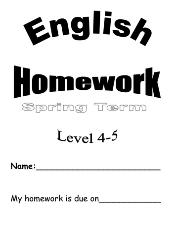 Homework Booklet Year 8 Level 4- 5