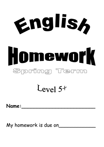 year 5 english homework booklet