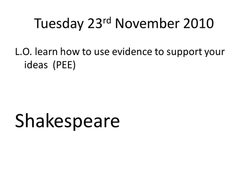 Romeo and Juliet PEA Act 1 Scene 5 Dramatic