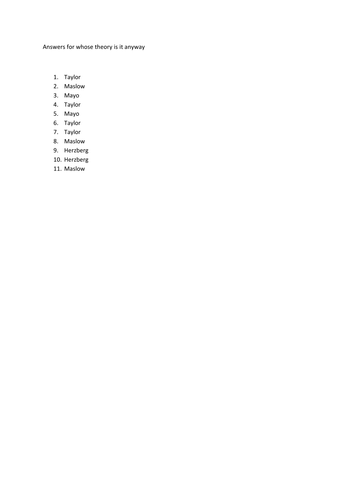 Whose theory is it anyway?