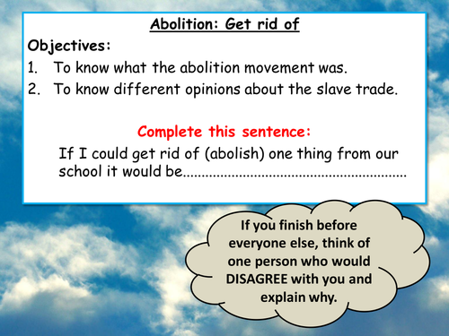 Slavery - Full lesson PP - Abolution