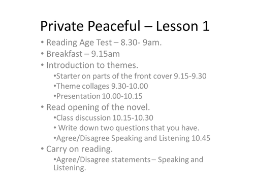 Private Peaceful Introduction