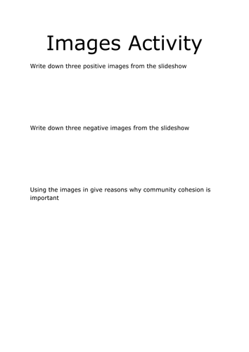 Images - Perceptions of people and races