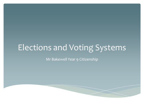 Elections and Voting System