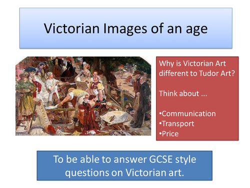 Victorian art and using sources