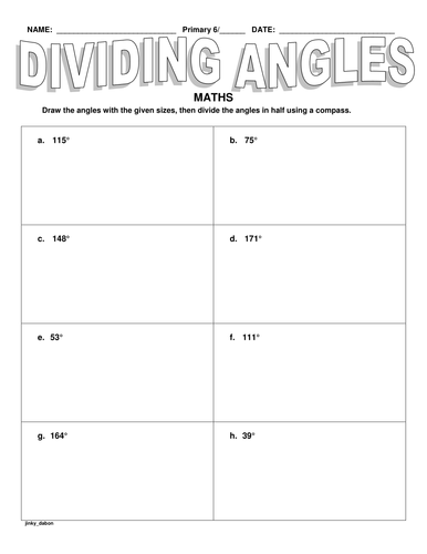 KS2 Dividing Angles