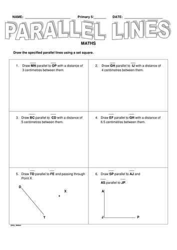 KS2 Constructing Parallel Lines