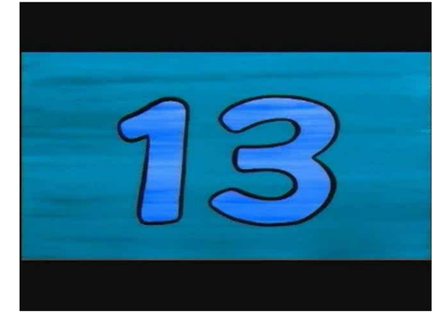 Presentation of numbers 13-31 with match-up