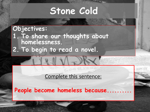 Stone Cold - Lesson Powerpoint on Homelessness