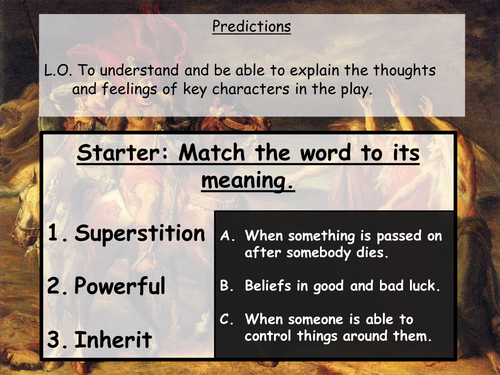 Macbeth - Act 1 Scene iii - Full lesson Powerpoint