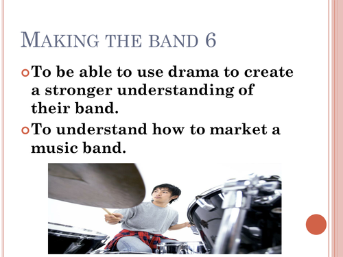 Making The Band Lesson PP Marketing a Band