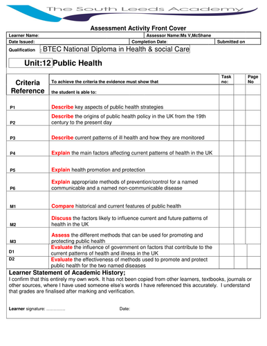 unit 12 public health