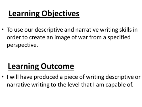 Images Of war - Soldiers Perpesctive Writing