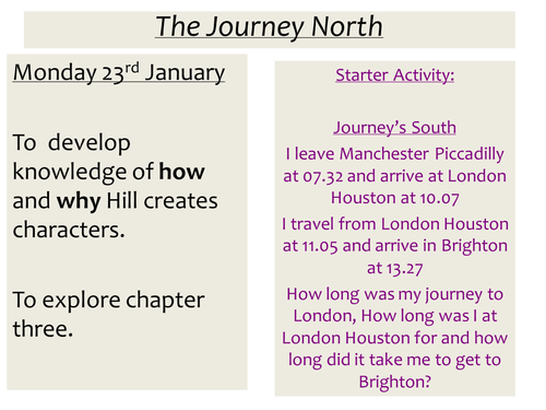 Woman In Black Lesson 5 The Journey North