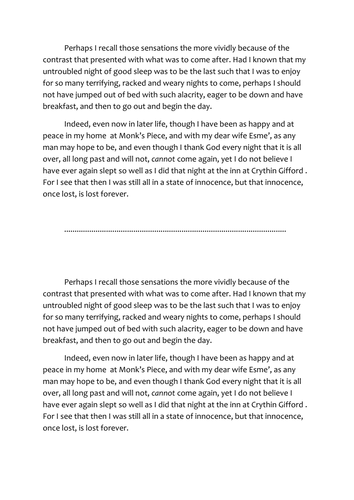 Woman In Black Lesson 6 Dramatic Interpretation