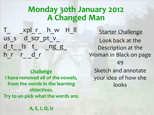 Woman In Black Lesson 8 A Changed Man