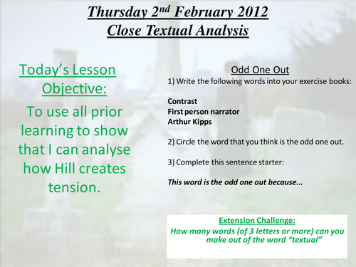 Woman In Black Lesson 10 Writing PEA Chains