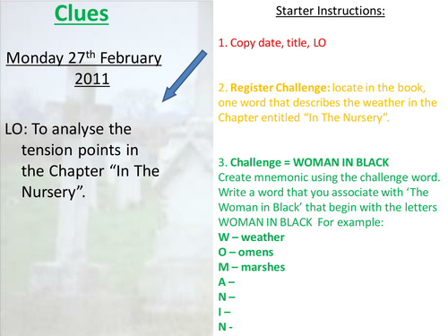 Woman In Black Lesson 16 In The Nursery