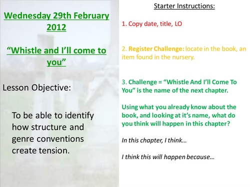 Woman In Black Lesson 17 Whistle & I'll Come