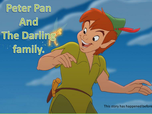 Peter  Pan meets the Darlings. Story with easy txt