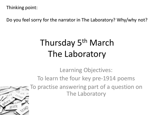 Types of Questions - The Laboratory Lesson PP