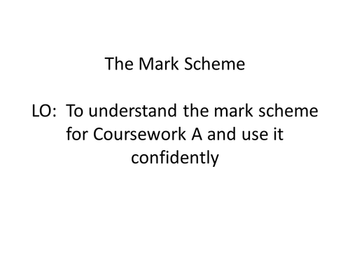 Apartheid Controlled Ass. - Mark Scheme